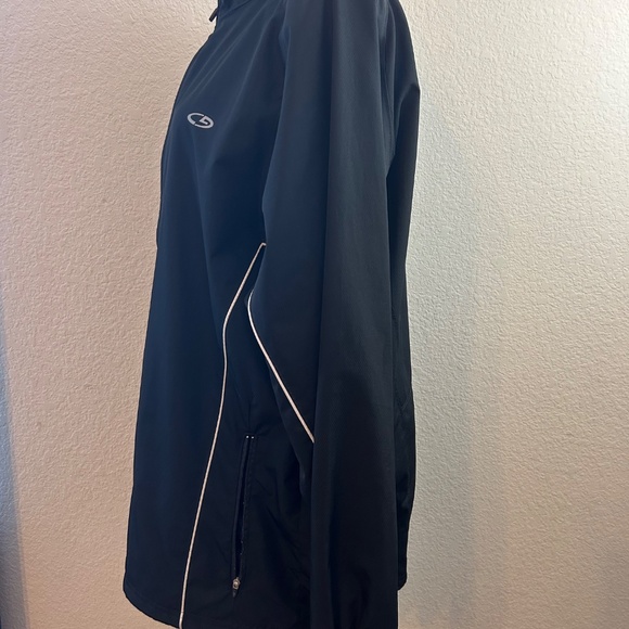 Men's Champion Black Zipper Jacket w/ Zipper Pockets | Size‎ L - Picture 4 of 10